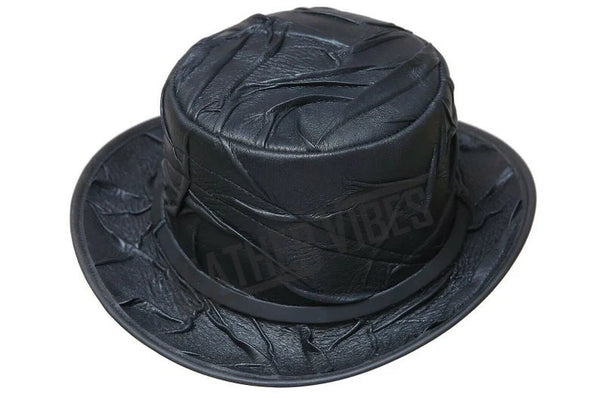 Top Hat-Marlow Crinckle Leather, Leather hat,Leather Top Hat,Gothic Top Hat,Mens Top Hat,Steampunk Top Hat,Custom Top Hat